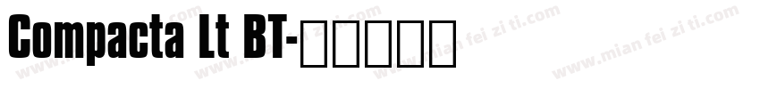 Compacta Lt BT字体转换